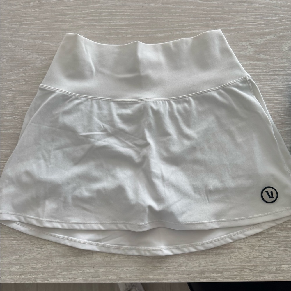 Vuori Cream Athletic Skirt